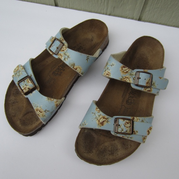 Birkenstock Shoes - Birkenstock Birki's Sandals Womens 7 M5 Birko-Flor Paisley Light Rose‎ summer